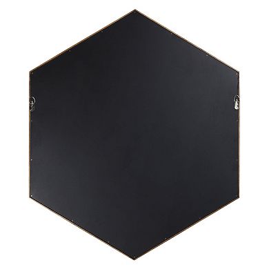 Kate and Laurel Hutton Hexagon Framed Wall Mirror
