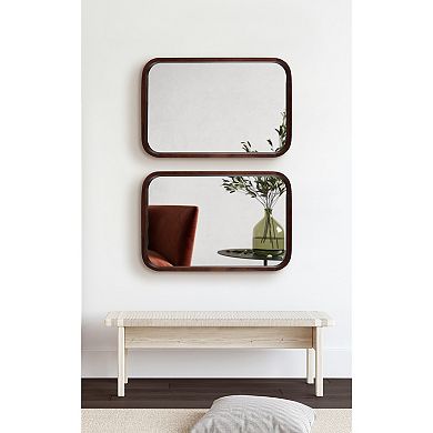 Kate and Laurel Hutton Rounded Corners Wall Mirror