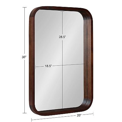 Kate and Laurel Hutton Rounded Corners Wall Mirror