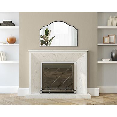 Kate and Laurel Leanna Arched Framed Wall Mirror