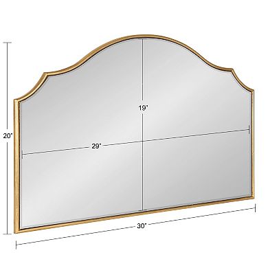 Kate and Laurel Leanna Arched Framed Wall Mirror