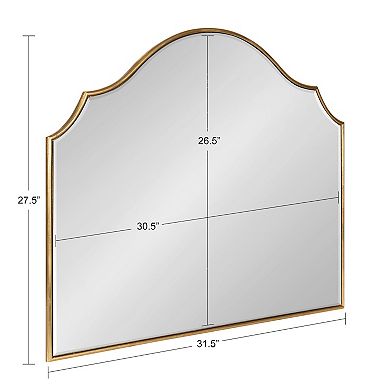 Kate and Laurel Leanna Arched Framed Wall Mirror