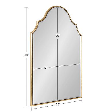 Kate and Laurel Leanna Arched Framed Wall Mirror