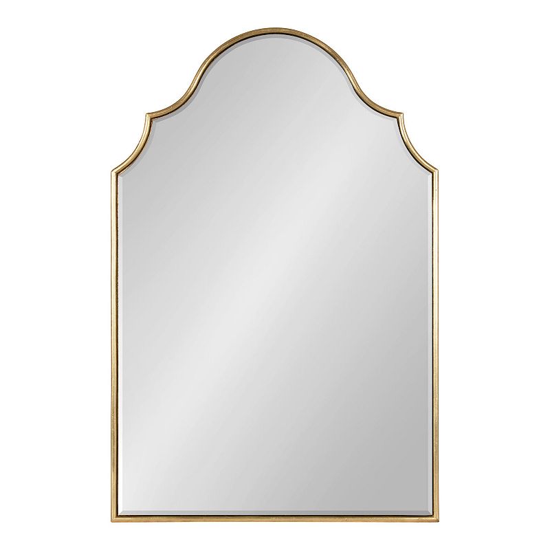 Kate and Laurel Leanna Arch Framed Wall Mirror  Gold 20x30