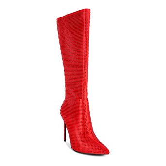 London Rag Pipette Diamante Women's Knee-High Boots