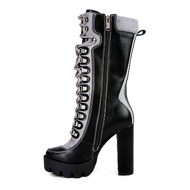 London Rag Igloo Women's Platform Combat Boots