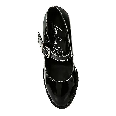 London Rag Millenial Bug Women's Block Heel Mary Jane Shoes