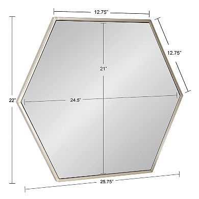 Kate and Laurel McNeer Hexagon Wall Mirror