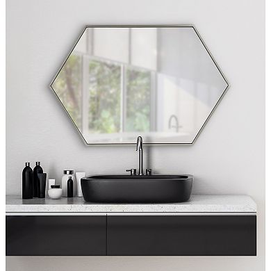 Kate and Laurel McNeer Hexagon Wall Mirror