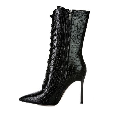 London Rag Knocturn Women's Heeled Ankle Boots