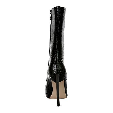 London Rag Knocturn Women's Heeled Ankle Boots