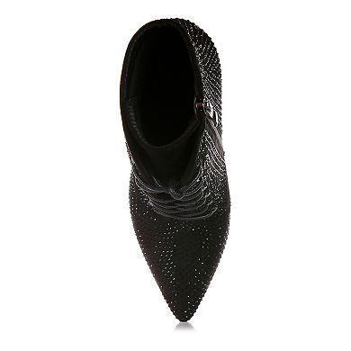 London Rag Head On Women's Heeled Ankle Boots