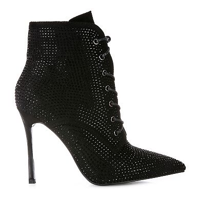 London Rag Head On Women's Heeled Ankle Boots