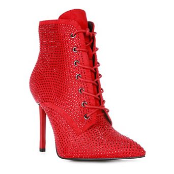 London Rag Head On Women's Heeled Ankle Boots