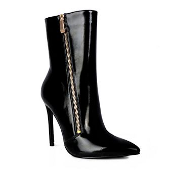 London Rag Mania Women's Heeled Ankle Boots