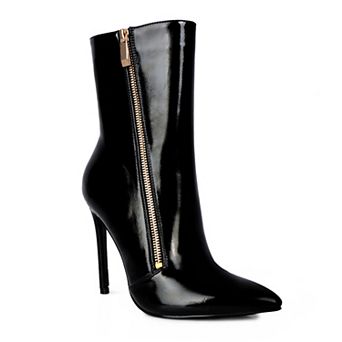 London Rag Mania Women's Heeled Ankle Boots