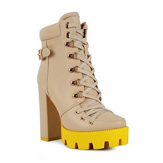London Rag Willow Women's Platform Ankle Boots