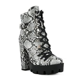 London Rag Spruce Women's Platform Ankle Boots