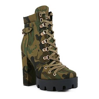 London Rag Spruce Women's Platform Ankle Boots