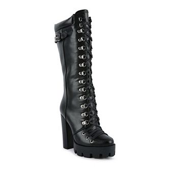 London Rag Magnolia Women's Heeled Mid Calf Boots