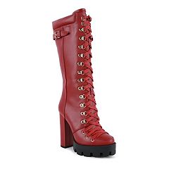 Kohls red outlet booties