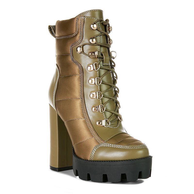 London Rag Scotch Women's Block Heel Ankle Boots, 