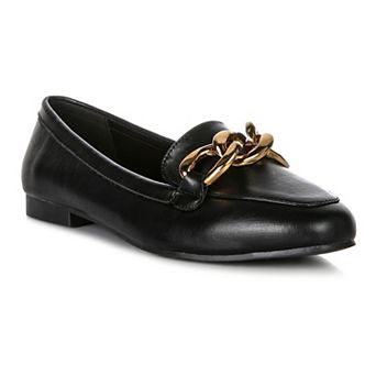 London Rag Women's Chunky Chain Loafers