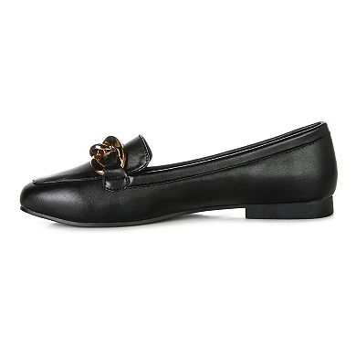 London Rag Women's Chunky Chain Loafers