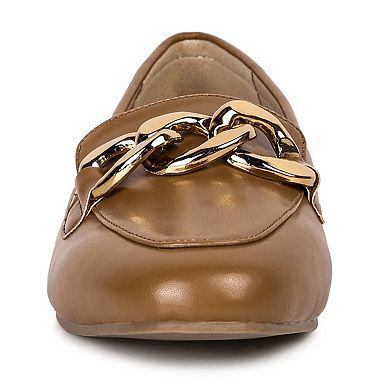 London Rag Women's Chunky Chain Loafers