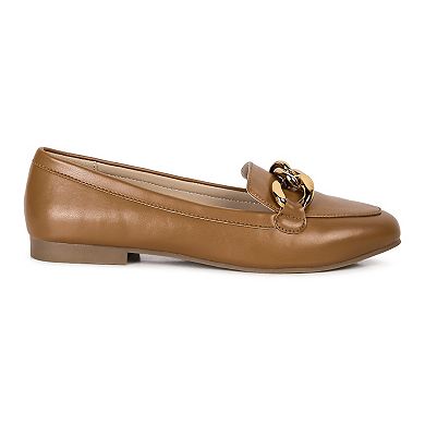 London Rag Women's Chunky Chain Loafers