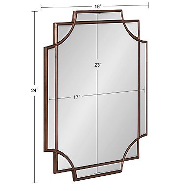 Kate and Laurel Minuette Decorative Framed Wall Mirror