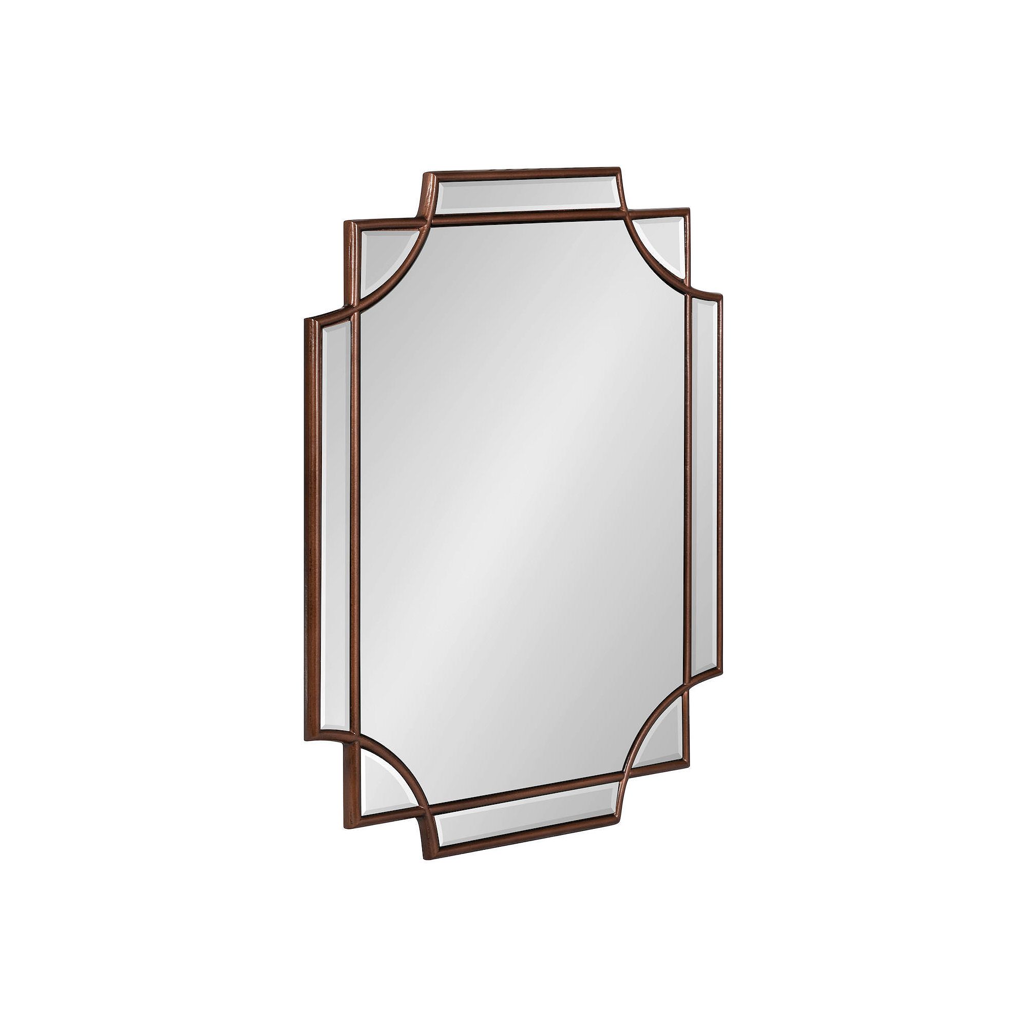 Kate and Laurel Minuette Decorative Framed Wall Mirror, Bronze
