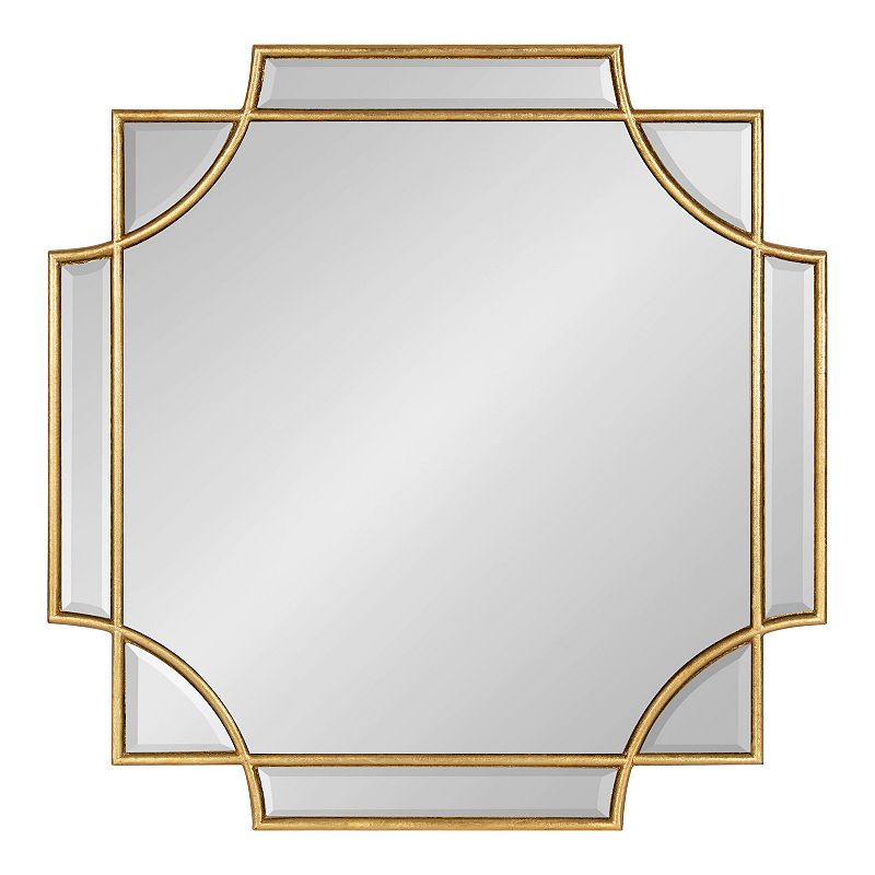 Kate and Laurel Minuette Decorative Framed Wall Mirror, Gold, 24X36