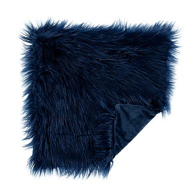 Lush Decor Mongolian Luca Faux Fur Decorative Pillow 