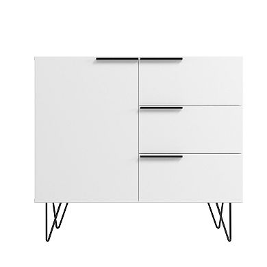 MANHATTAN COMFORT 3 Drawer Beekman Sideboard