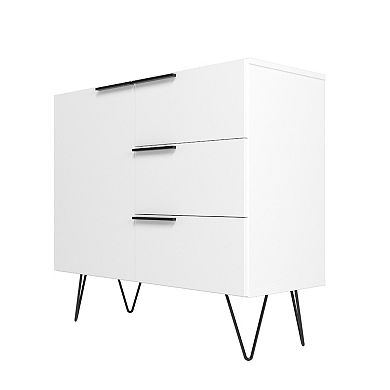 MANHATTAN COMFORT 3 Drawer Beekman Sideboard