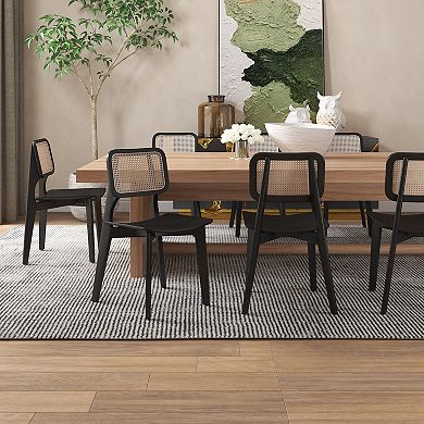 MANHATTAN COMFORT Versailles Square Dining Chair 4-piece Set