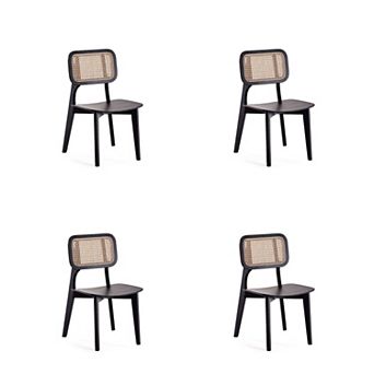 MANHATTAN COMFORT Versailles Square Dining Chair 4 pc Set