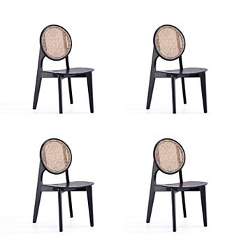 MANHATTAN COMFORT Versailles Round Dining Chair 4 pc Set