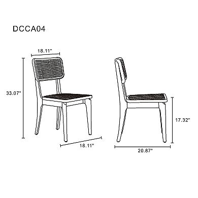 MANHATTAN COMFORT Giverny Dining Chair 2-piece Set
