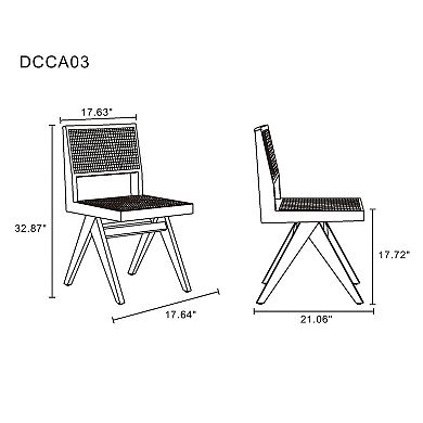 MANHATTAN COMFORT Hamlet Dining Chair 2-piece Set