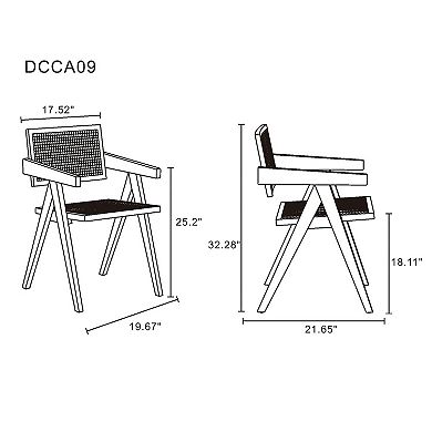 MANHATTAN COMFORT Hamlet Dining Arm Chair
