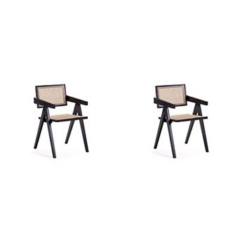 MANHATTAN COMFORT Hamlet Dining Arm Chair 2 pc Set