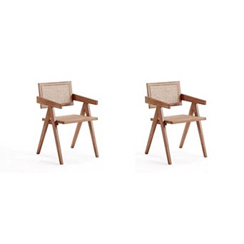 MANHATTAN COMFORT Hamlet Dining Arm Chair 2 pc Set