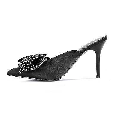 Rag & Co Elisda Women's Bow Heeled Mules