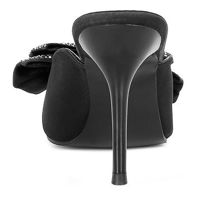Rag & Co Elisda Women's Bow Heeled Mules