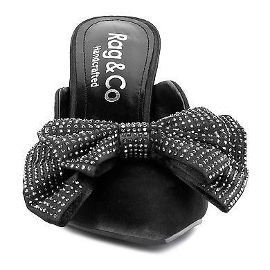 Rag & Co Elisda Women's Bow Heeled Mules