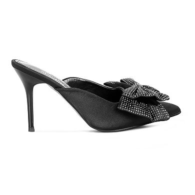 Rag & Co Elisda Women's Bow Heeled Mules