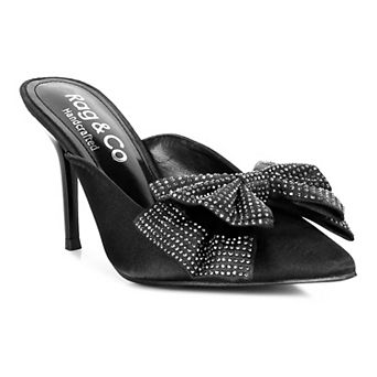 Rag & Co Elisda Women's Bow Heeled Mules