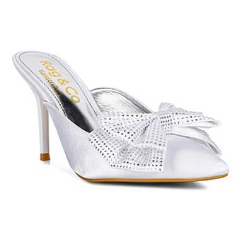 Rag & Co Elisda Women's Bow Heeled Mules